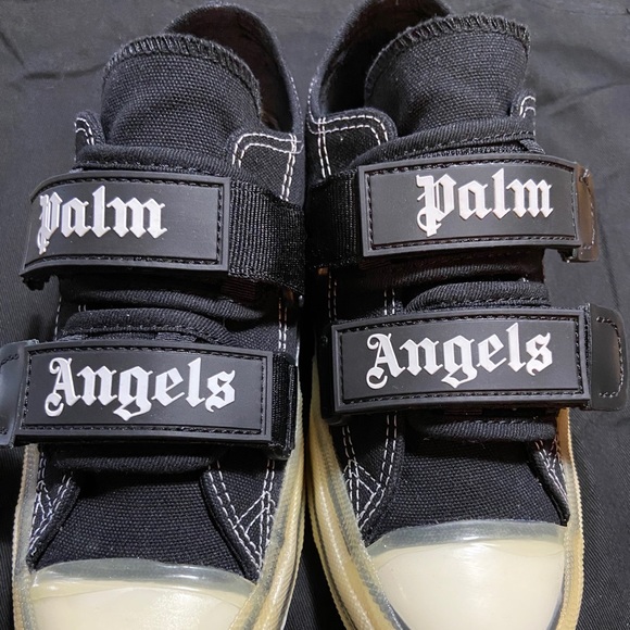 Palm Angles Black Logo Vulcanized Sneakers - Picture 3 of 4